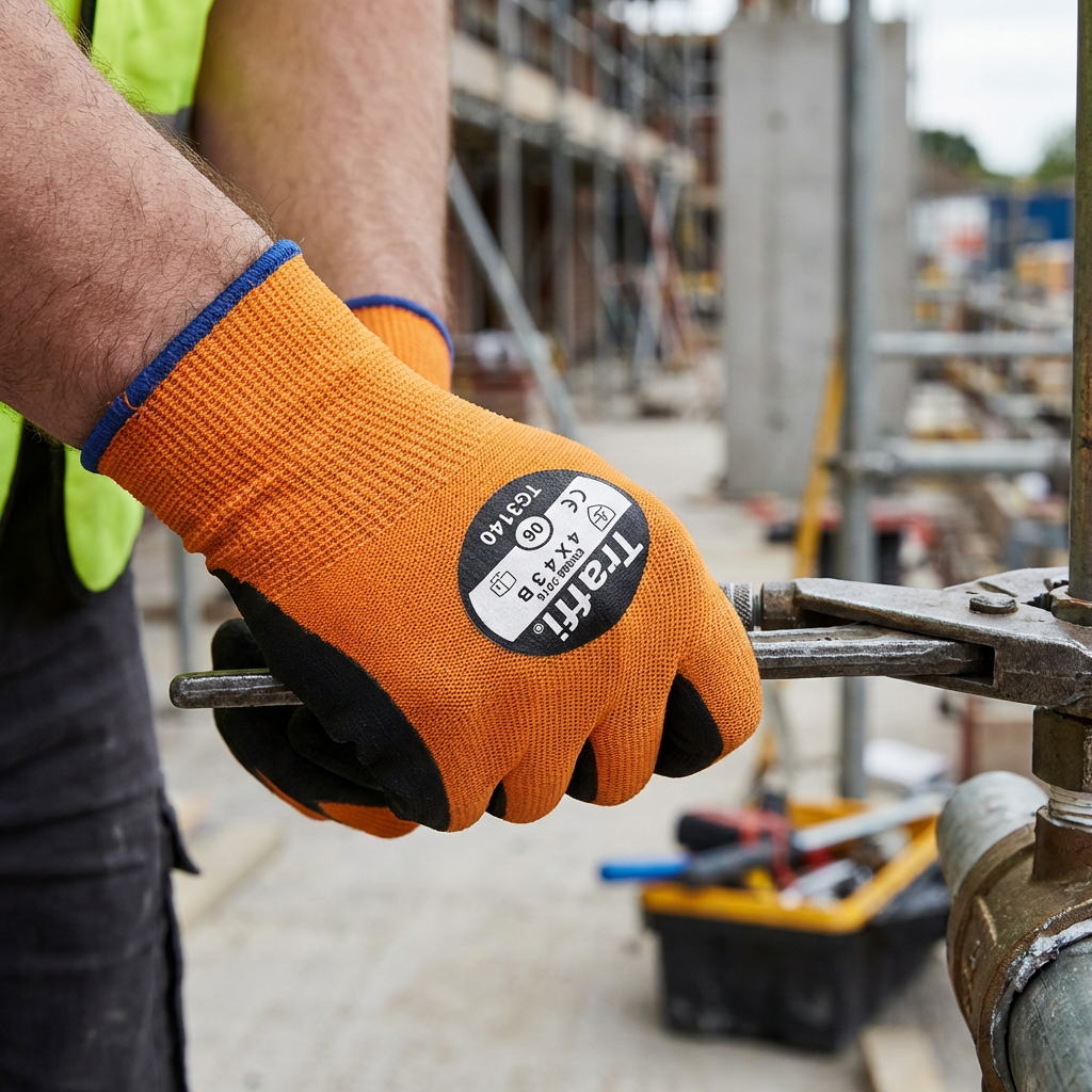 Traffi TG3140 Nitrile Foam Gloves Cut Level B