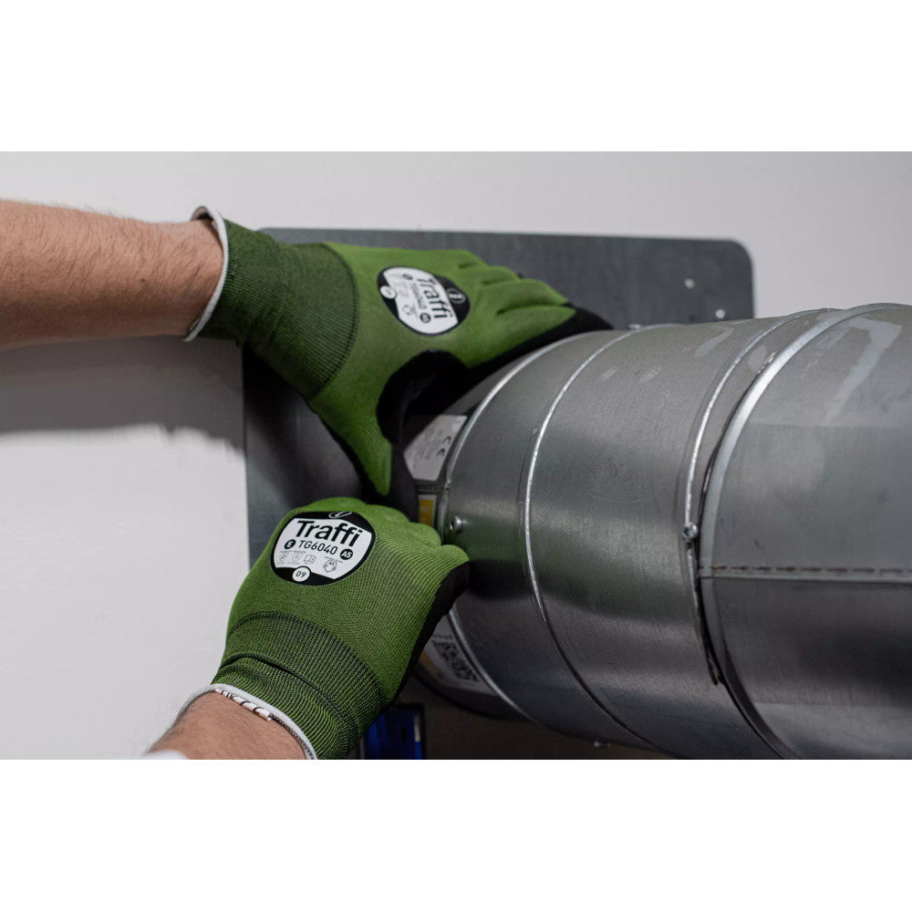 Traffi TG6040 Cut Level E Nitrile Work Gloves