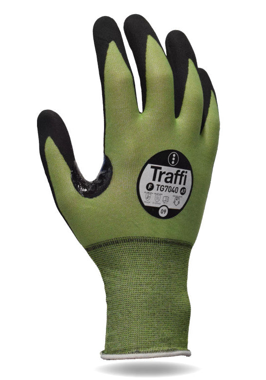 Traffi TG7040 Cut Level F Nitrile Gloves