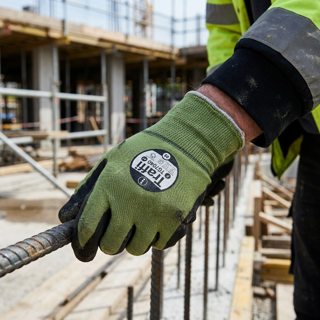 Traffi TG7040 Cut Level F Nitrile Gloves