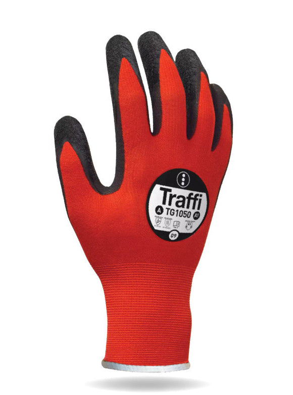 Traffi TG1050 X-Dura Latex Palm Coated Gloves