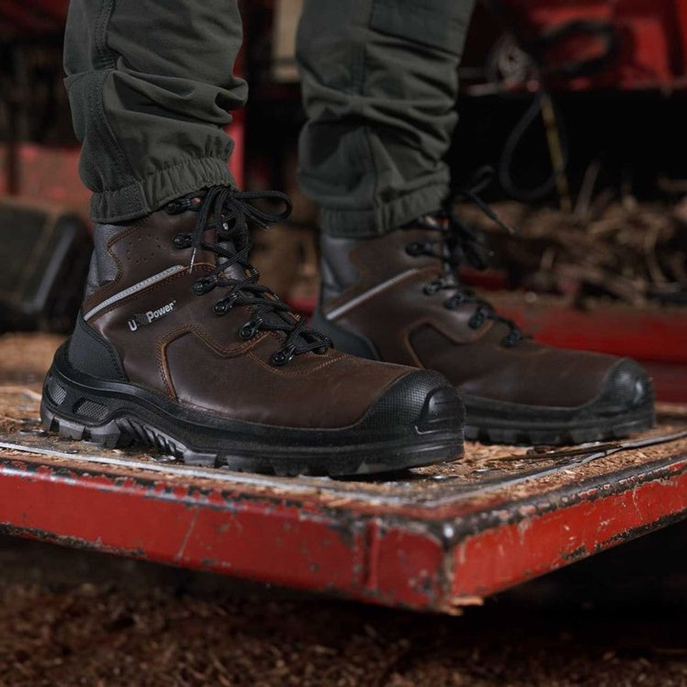 U-Power Helsinki Safety Boot S3S ESD Brown Leather