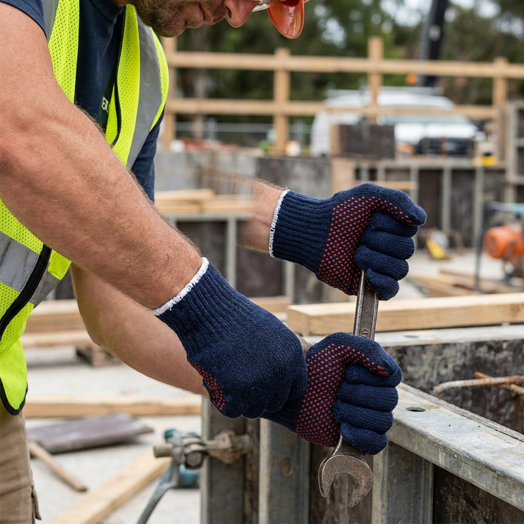 UCi MFBD General Handling Gloves PVC Dotted Palm