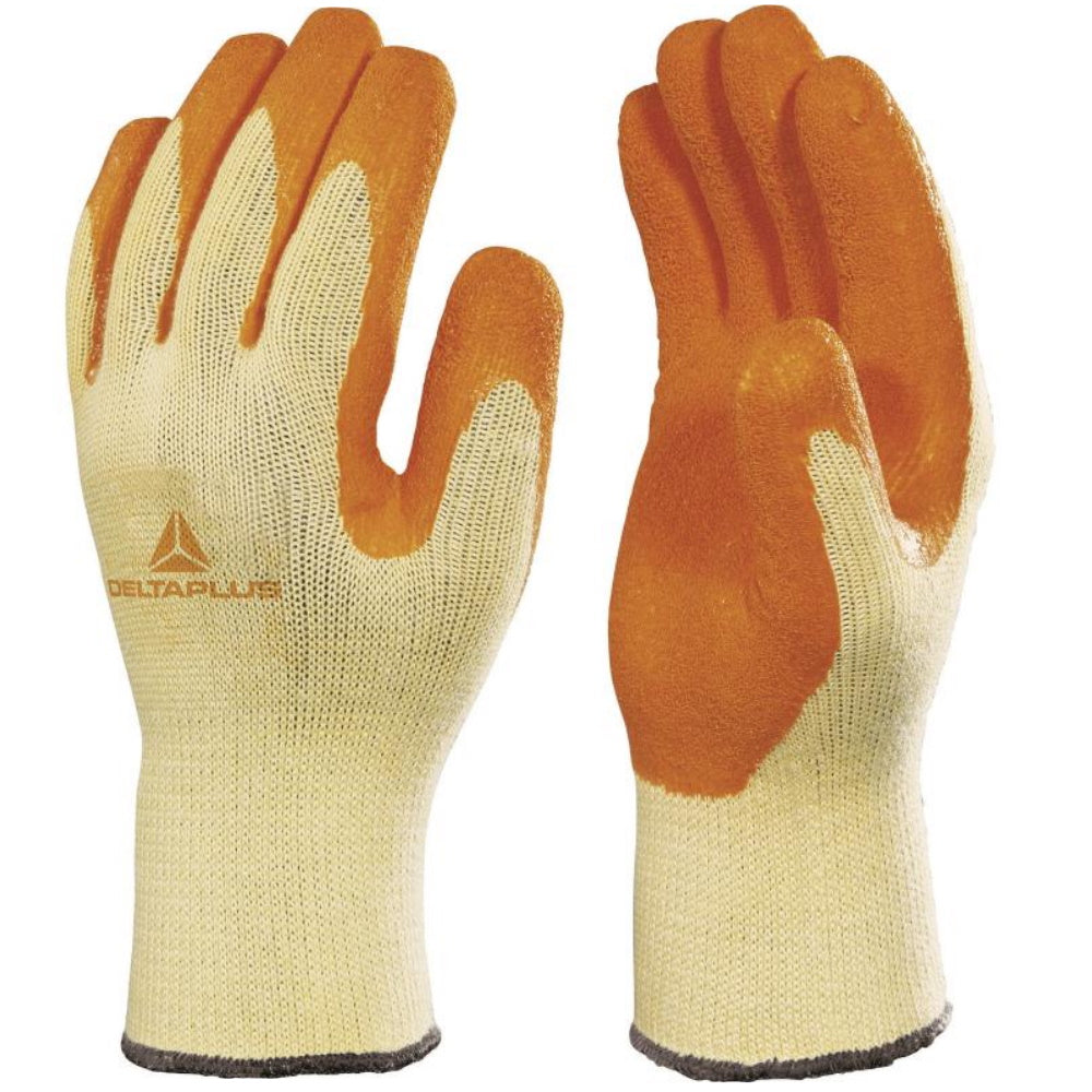 Delta Plus VE730 Latex Coated Work Gloves Wet Dry Grip