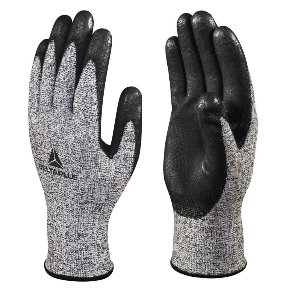 END OF LINE Deltaplus Venicut57GR ISO Test Cut D Knitted Econocut® Glove - Nitrile Coated Palm