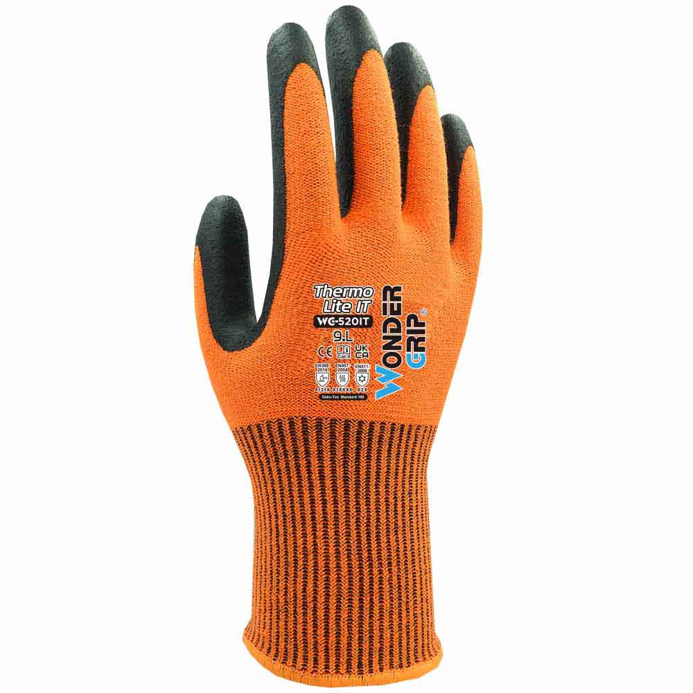 Wonder Grip Thermo Lite IT Touchscreen Winter Work Gloves Cold Insulated