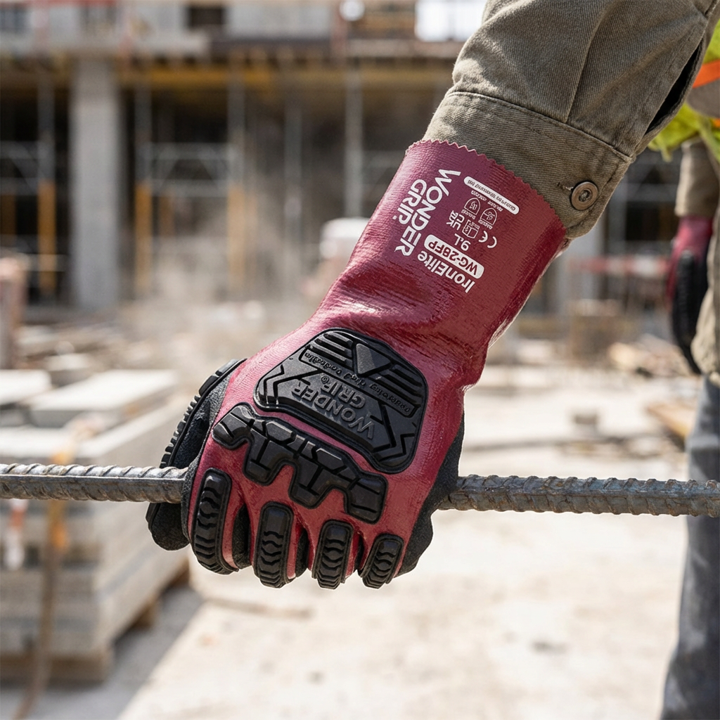 Wondergrip IronElite Cut Resistant Gauntlet Gloves Level E TPR Impact Protection