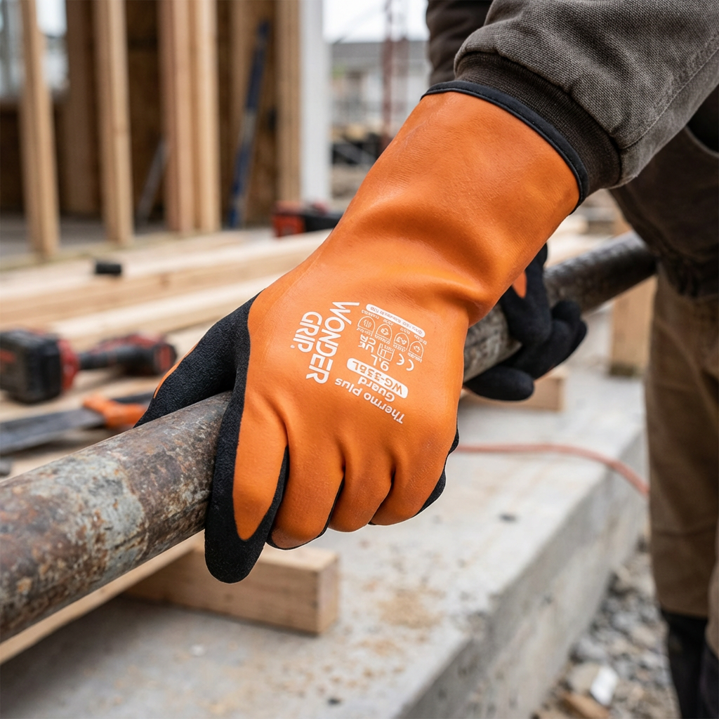 Wondergrip Thermal Waterproof Gloves Cut A3 Hi-Vis