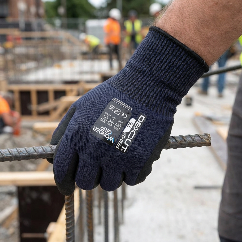 Wondergrip WG-0585 Dexcut Cut Resistant Gloves ANSI A4 Level D HPPE Work Gloves