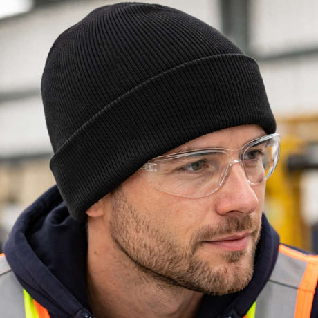 headwear collection hero, man wearing beanie