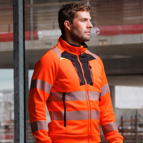 orange hi vis fleece