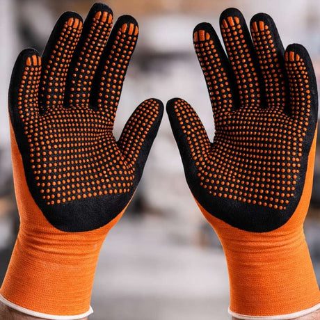 polka dot gloves