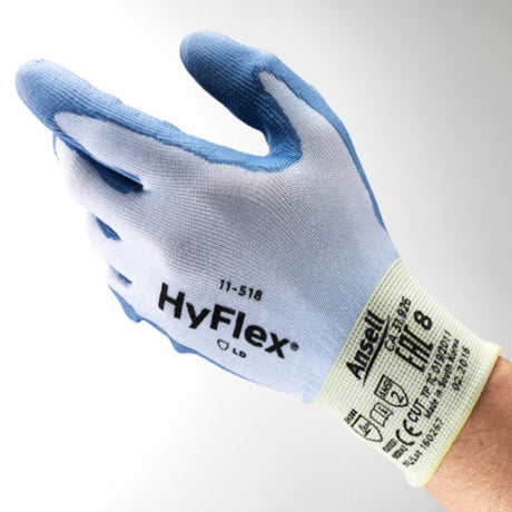 Ansell HyFlex 11-518 Cut Resistant Gloves 18-Gauge Ultralight Work Gloves