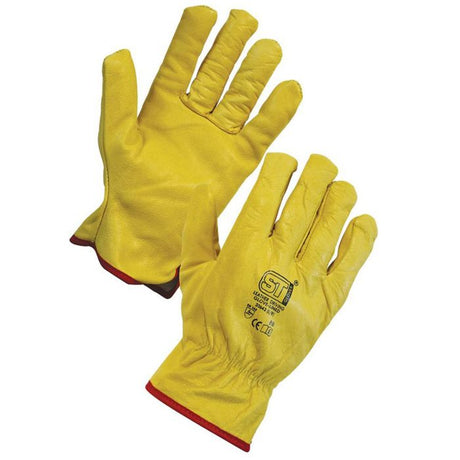 Supertouch Leather Driving Gloves Fleece Lined G30 Work Gloves