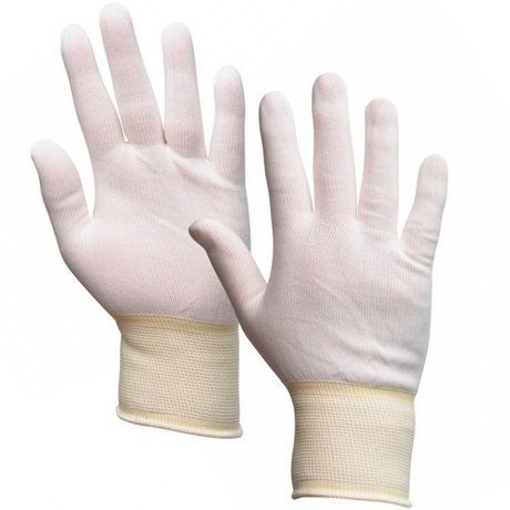 Supertouch Polyliner Gloves White Polyester Inspection Liner Gloves