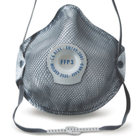 Moldex 2535 Activated Charcoal FFP3 Ozone, Organic Gas Mask x 10
