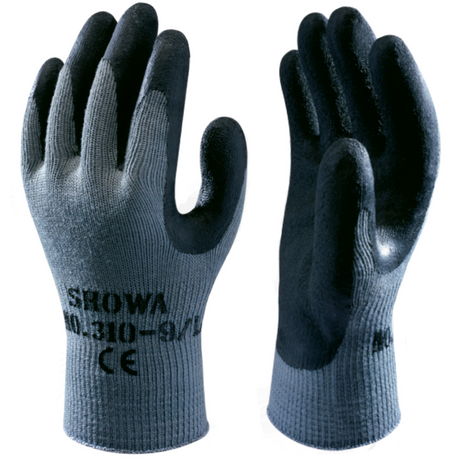 Showa 310 Heavy Work Latex Grip Glove Natural Rubber Palm Coated