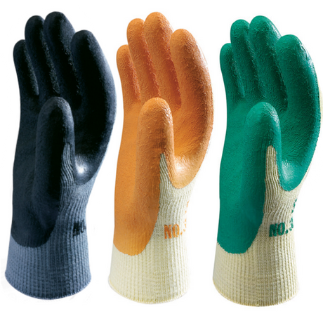 Showa 310 Heavy Work Latex Grip Glove Natural Rubber Palm Coated