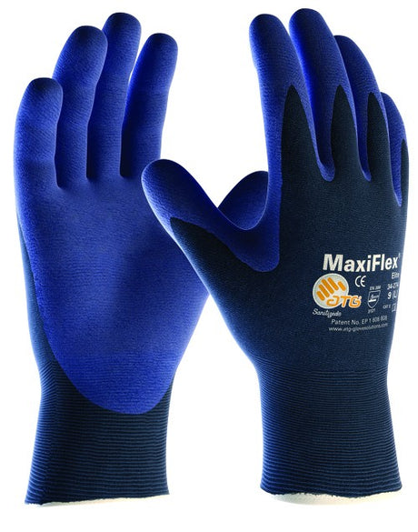 ATG MaxiFlex Elite Ultra Lightweight Nitrile Palm Coated Work Gloves