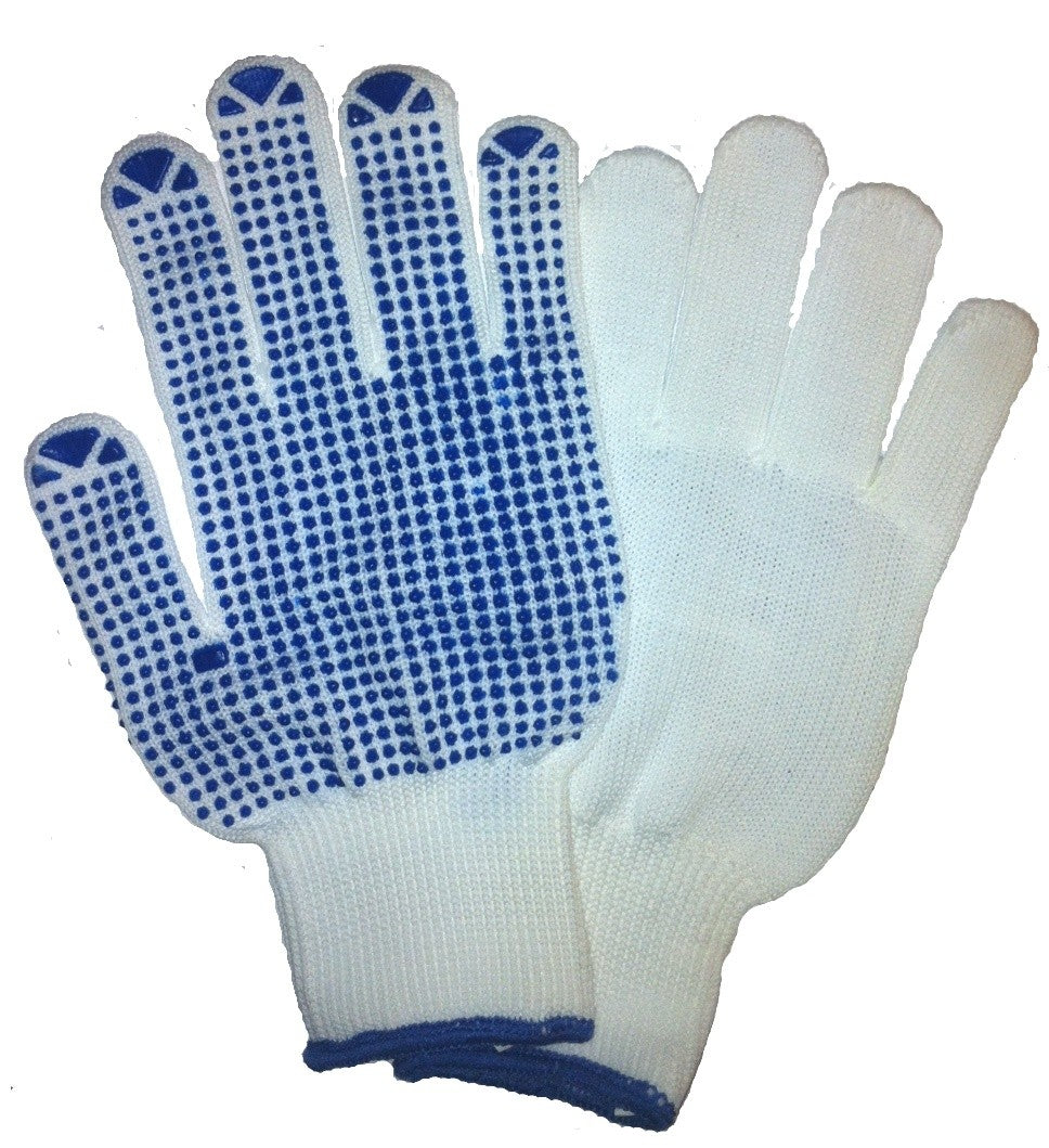 Klass Pick & Go Warehouse Gloves PVC Dotted Palm Lint Free