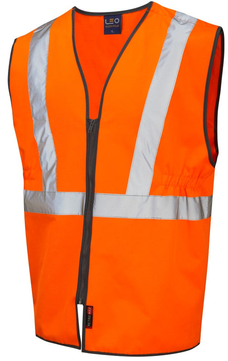 Leo Workwear Hi Vis Waistcoat Railway Clothing Class 2