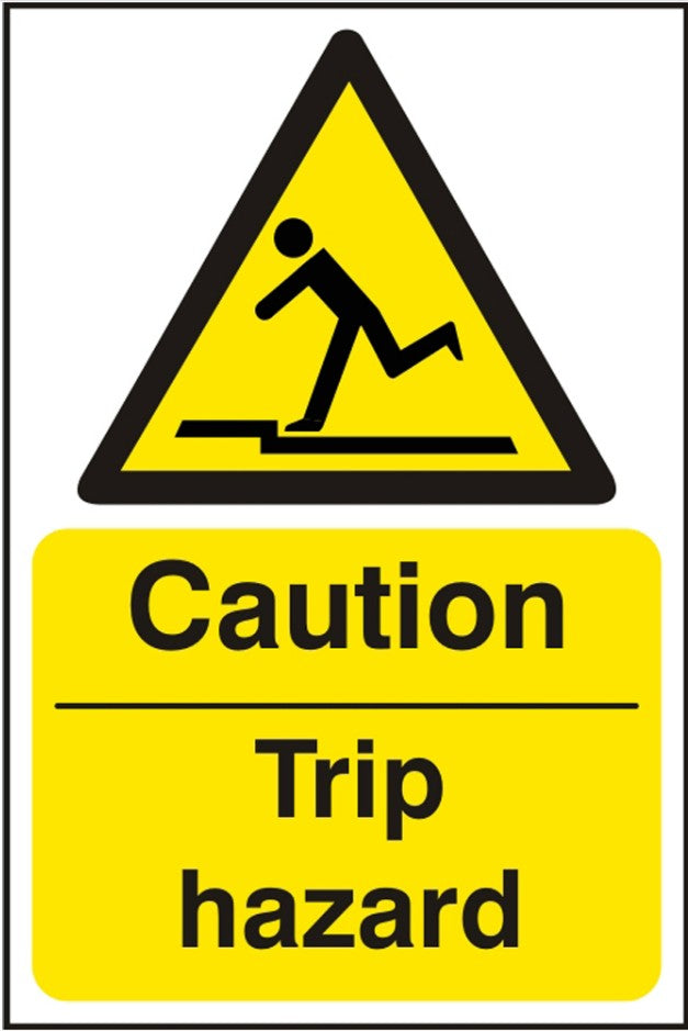 Caution Trip Hazard (SAV) 20x30cm Safety Sign