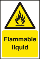 Flammable Liquid  (SAV) 20x30cm Safety Sign