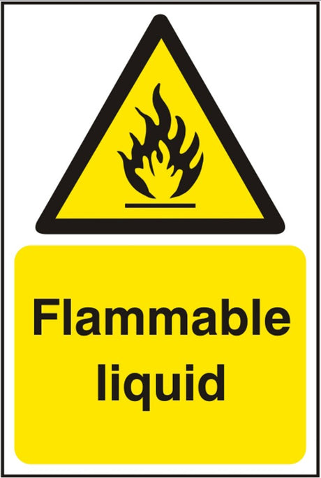 Flammable Liquid  (SAV) 20x30cm Safety Sign