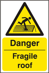 Danger Fragile Roof (SAV) 20x30cm Safety Sign