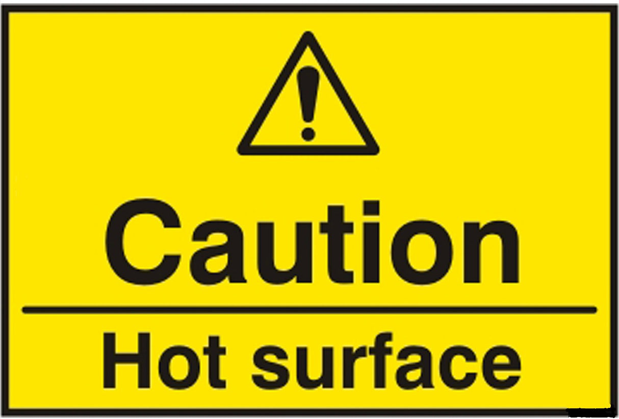 Caution Hot Surface (SAV) 75 x 50mm Safety Sign