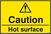 Caution Hot Surface (SAV) 75 x 50mm Safety Sign