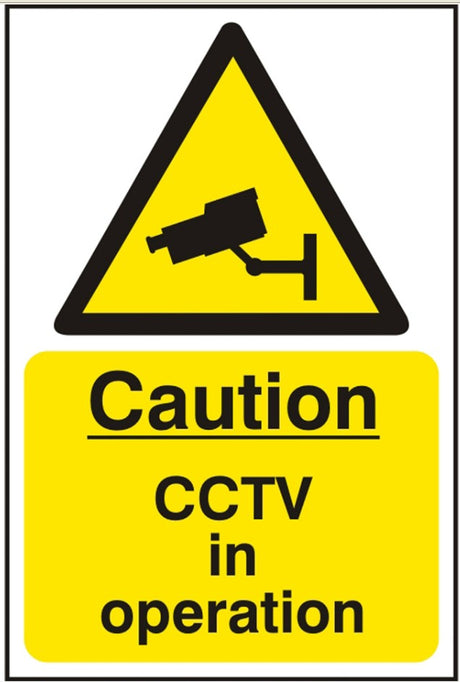 Caution CCTV in operation (SAV) 20 x 30cm Safety Sign
