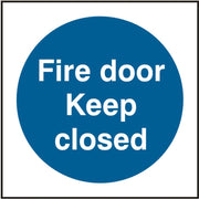 Fire door Keep Closed (SAV) 10x10cm Safety Sign