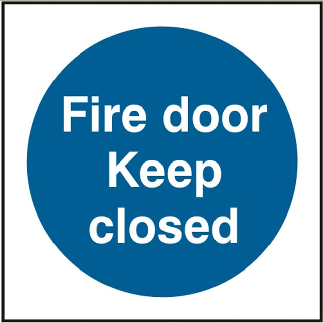 Fire door Keep Closed (SAV) 15x15cm Safety Sign