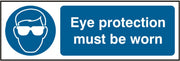 Eye Protection must be worn (SAV) 30 x 10cm Safety Sign