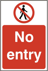 No entry (SAV) 20x30cm Safety Sign