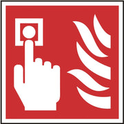Fire alarm call point symbol Self adhesive vinyl 10 x 10cmSafety Sign