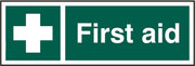 First Aid 30 x 10cm Safety Sign Rigid PVC
