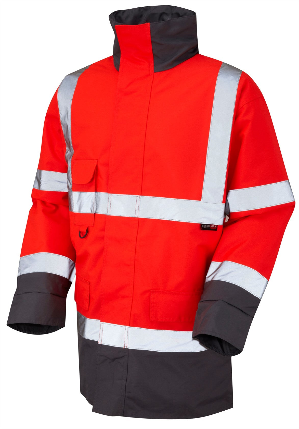 Leo Workwear Tawstock Hi Vis Anorak Class 3 Waterproof Baffle Lined Jacket