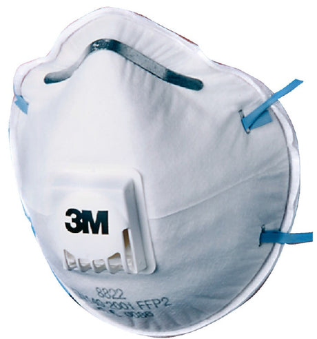 3M 8822 Valved FFP2 Respirator Mask Cup-Shaped Dolomite Protection