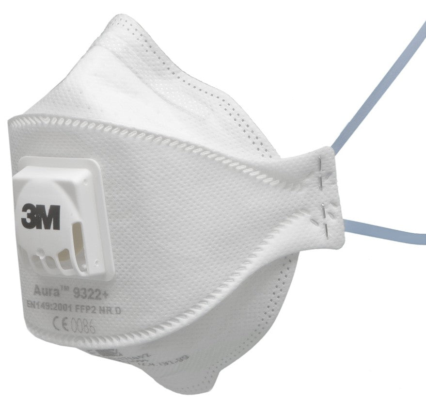 3M Aura 9322+GEN3 FFP2 Respirator Flat-Fold Dust Protection Mask