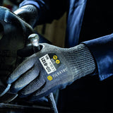Tilsatec Cut Level F Gloves Sandy Foam Nitrile RhinoYarn Work Gloves