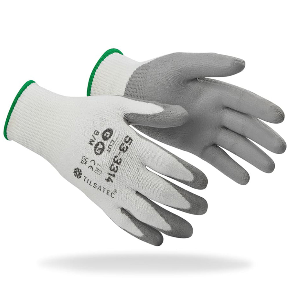 Tilsatec Comfort+ Cut Level C Work Gloves PU Palm Coating