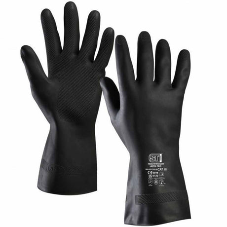 Supertouch Heavyweight Latex Chemical Gloves Type A Protection 33cm