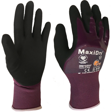ATG MaxiDry 56-425 Oil Resistant Work Gloves 3/4 Coated Knitwrist