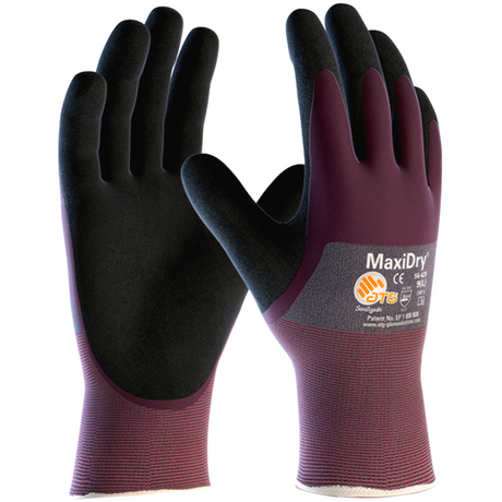 ATG MaxiDry 56-425 Oil Resistant Work Gloves 3/4 Coated Knitwrist