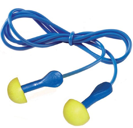 E-A-R® Express® Pod Plugs with Blue Grips and Cord SNR 28dB
