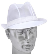 Trilby Hat White Nylon Mesh