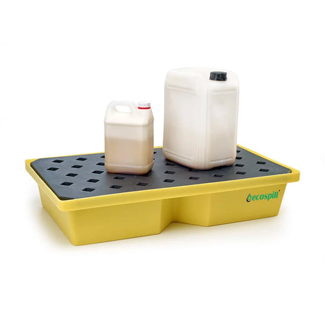 Ecospill 60L Recycled PE Spill Tray with Removable Grate Industrial Containment