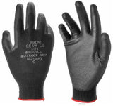 Polyco Matrix P Grip PU Palm Coated Gloves Black Work Gloves